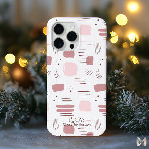 Abstraktes Rosa - Minimalistischer Pinselstrich Case-Mate iPhone Hülle