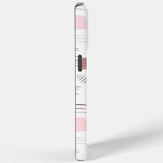 Abstraktes Rosa - Minimalistischer Pinselstrich Case-Mate iPhone Hülle (Rückseite / Rechts)