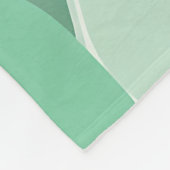 Abstraktes Rosa-Mintgrün-Schmelz-Tropfen-Muster  Fleecedecke (Ecke)