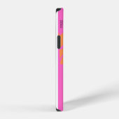 Abstraktes Rosa Monogramm Case-Mate iPhone-Hülle iPhone Hülle (Rechte Seite)