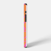 Abstraktes Rosa Monogramm Case-Mate iPhone-Hülle iPhone Hülle (Linke Seite)