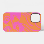 Abstraktes Rosa Monogramm Case-Mate iPhone-Hülle iPhone Hülle (Rückseite (Horizontal))