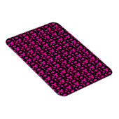 Abstraktes rosa Muster Magnet (Rechte Seite)