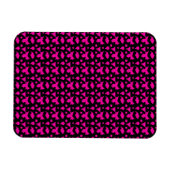Abstraktes rosa Muster Magnet (Horizontal)