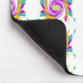 Abstraktes rosa Muster Mousepad (Ecke)