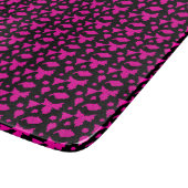 Abstraktes rosa Muster Schneidebrett (Ecke)