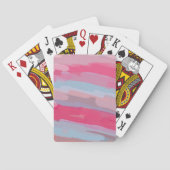 Abstraktes rosa Muster Spielkarten (Rückseite)