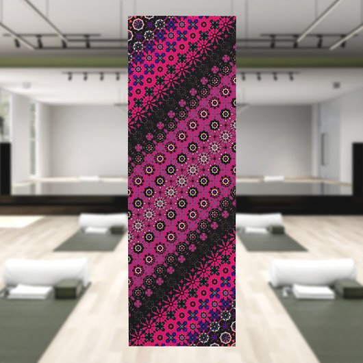 Abstraktes, rosa Muster Yoga Mat Yogamatte