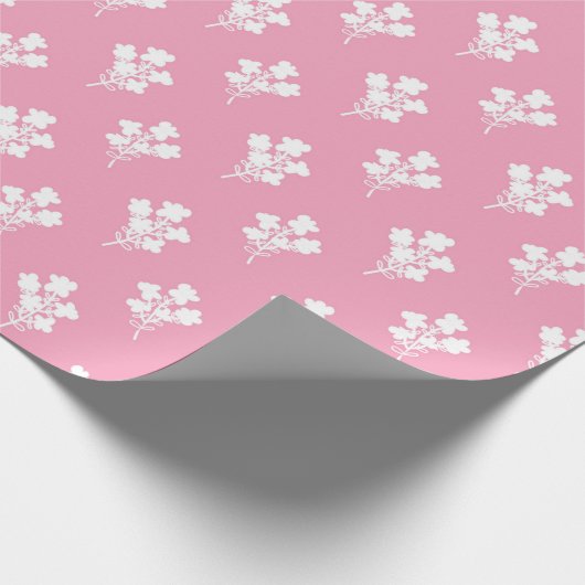 Abstraktes rosa Musterpapier Geschenkpapier (Ecke)