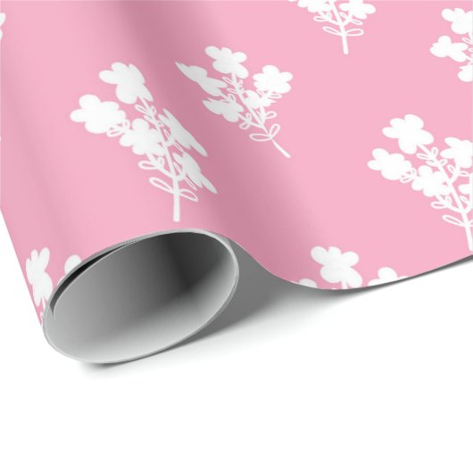 Abstraktes rosa Musterpapier Geschenkpapier (Rolleneckpunkt)