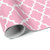 Abstraktes rosa Musterpapier Geschenkpapier (Rolleneckpunkt)