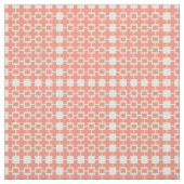 Abstraktes rosa Peach Cube Square Stoff (Muster)
