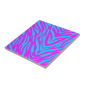 Abstraktes rosa und blaues Zebra Fliese (Seite)
