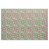 Abstraktes rosa und grünes Muster Stoff (Fat Quarter (45,7 x 55,9 cm))
