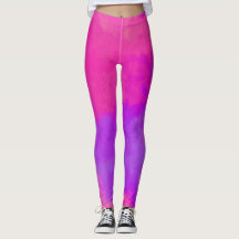 Abstraktes Rosa und Lila Leggings