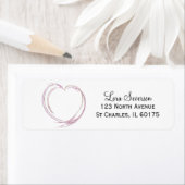 Abstraktes Rosa und Weiß (Insitu)