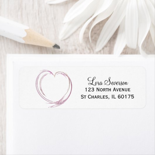 Abstraktes Rosa und Weiß (Insitu)