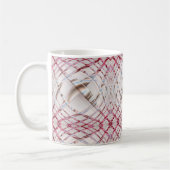 abstraktes rosa unregelmäßiges gewelltes kaffeetasse (Links)