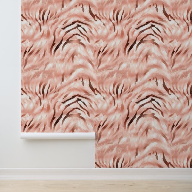 Abstraktes Rosa Zebra Tapete (Anwendung)