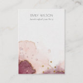 Abstraktes rosafarbenes Farbtönchen Visitenkarte (Vorderseite)