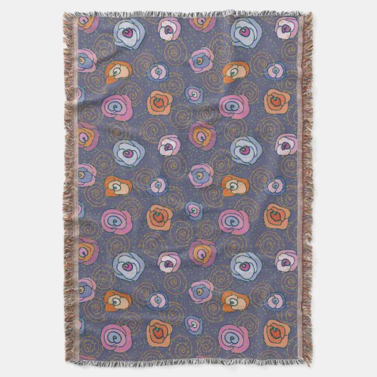 Abstraktes Rosenfeldmuster Decke (Vorderseite Vertikal)