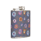 Abstraktes Rosenfeldmuster Flachmann (Rechts)