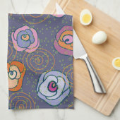 Abstraktes Rosenfeldmuster Handtuch (Viertel Falte)