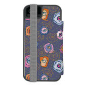 Abstraktes Rosenfeldmuster Incipio iPhone Geldbeutel-Hülle (Folio Rückseite)