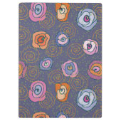 Abstraktes Rosenfeldmuster Klemmbrett (Rückseite)