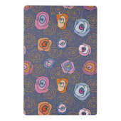 Abstraktes Rosenfeldmuster Mini Klemmbrett (Rückseite)