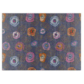 Abstraktes Rosenfeldmuster Schneidebrett (Vorderseite)