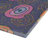 Abstraktes Rosenfeldmuster Schneidebrett (Ecke)