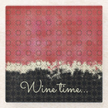 Abstraktes Rot, Grau, Bronze-Vintages Muster