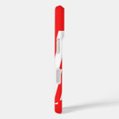 Abstraktes Rot n Weiße Streifen Herzstück Case-Mate iPhone Hülle (Rückseite / Rechts)