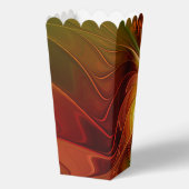 Abstraktes Rot Orange Braun Grün Fraktal Kunst Blu Geschenkschachtel (Rückseite)