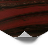 Abstraktes Rot-Schwarz-Bild Poster (Ecke)