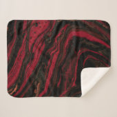 Abstraktes Rot-Schwarz-Bild Sherpadecke (Vorderseite (Horizontal))