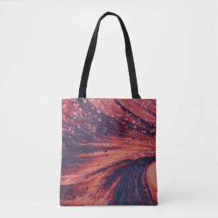 Abstraktes Rot-Schwarz-Bild Tasche