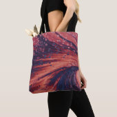 Abstraktes Rot-Schwarz-Bild Tasche (Von Nahem)