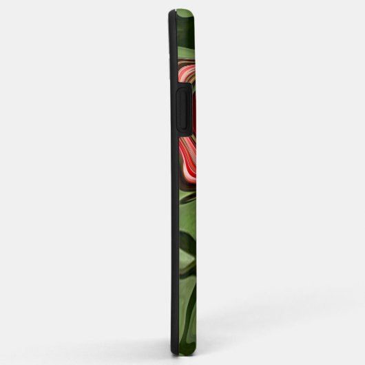 Abstraktes Rot-Tulip-Blumendesign Case-Mate iPhone Hülle (Hinten/Rechts)