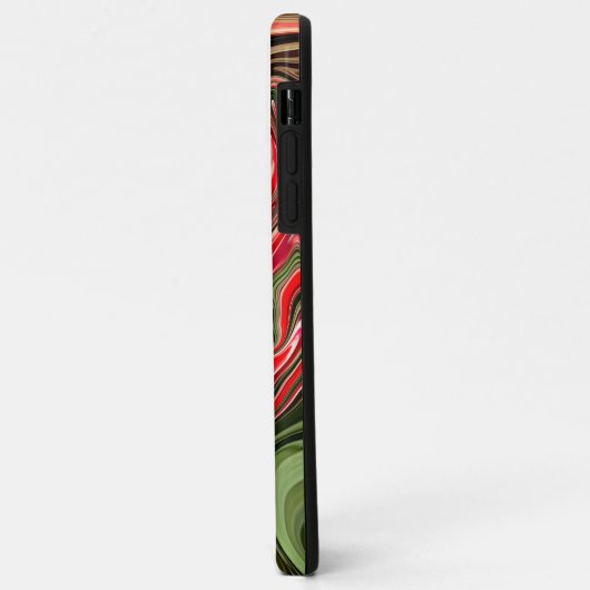 Abstraktes Rot-Tulip-Blumendesign Case-Mate iPhone Hülle (Hinten/Links)