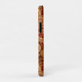 Abstraktes Rot und Goldblumenmuster Case-Mate iPhone Hülle (Hinten/Rechts)