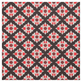 Abstraktes Rot-Weiß-Muster Stoff (Muster)