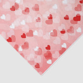 Abstraktes Rot, Weiß und Rosa gemischt Seidenpapier (Ausschnitt)