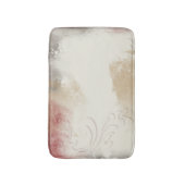 Abstraktes Rotes Grau Swirl Badematte (Vorderseite Vertikal)