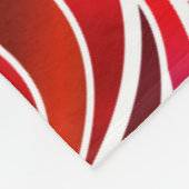 Abstraktes Rotes Hartglas Fleecedecke (Ecke)
