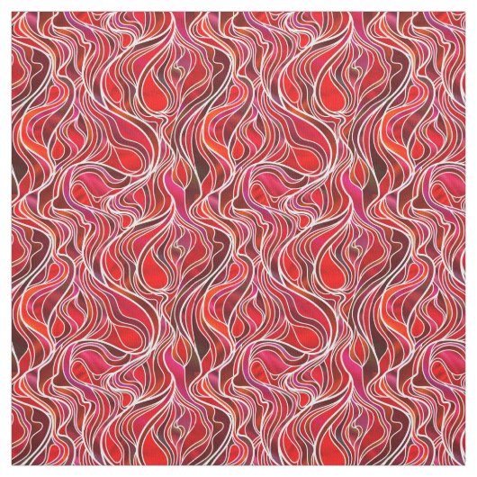 Abstraktes Rotes Hartglas Stoff (Muster)