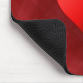 Abstraktes Rotes Herz Mousepad (Ecke)