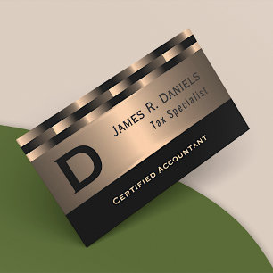 Abstraktes rotes Kupfer Luxus Metallic Art Muster Visitenkarte