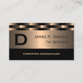 Abstraktes rotes Kupfer Luxus Metallic Art Muster Visitenkarte (Vorderseite)